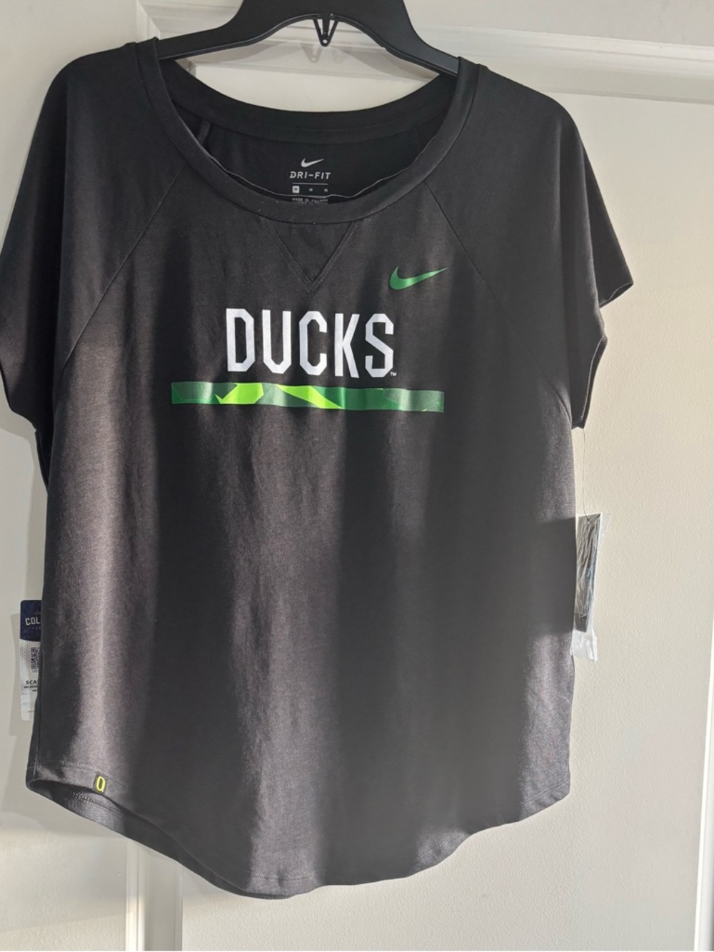 Nike Black Dri-FIT Tee with White Logo